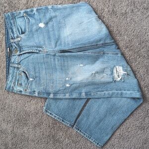 Fashion Nova Sz 5 Distressed Blue Junior/Women Jeans